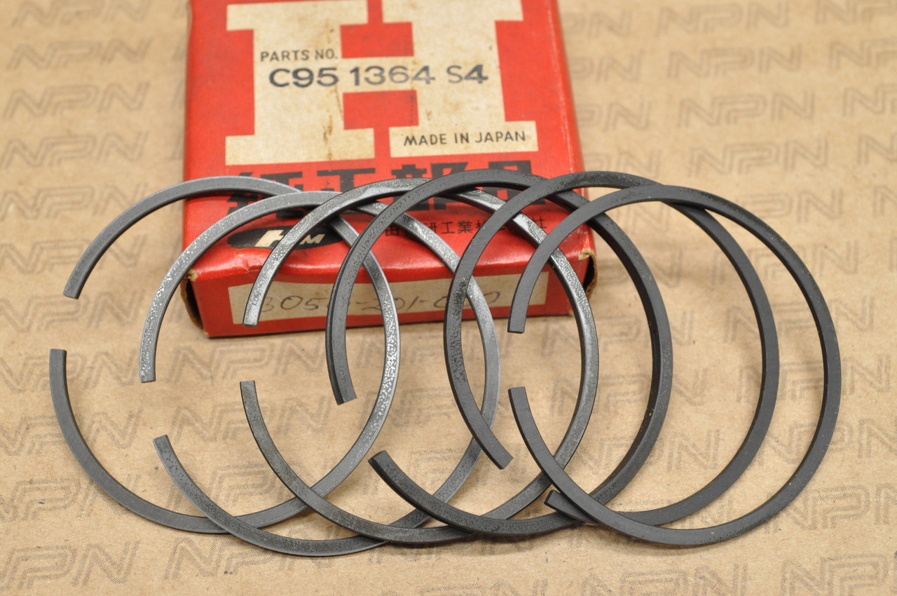 NOS Honda CA95 CT200 1.00 Oversize Piston Rings for 2 Pistons= 6 Rings 13050-201-000