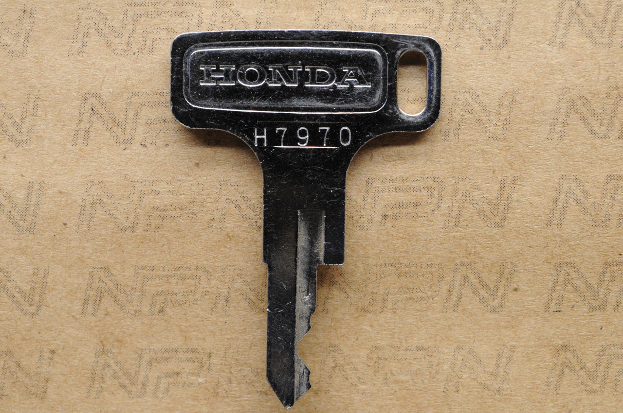 NOS Honda OEM Single Groove Ignition Switch & Lock Key H7970