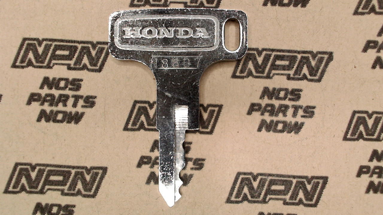 NOS Honda OEM Ignition Switch & Lock Single Groove Key H8807