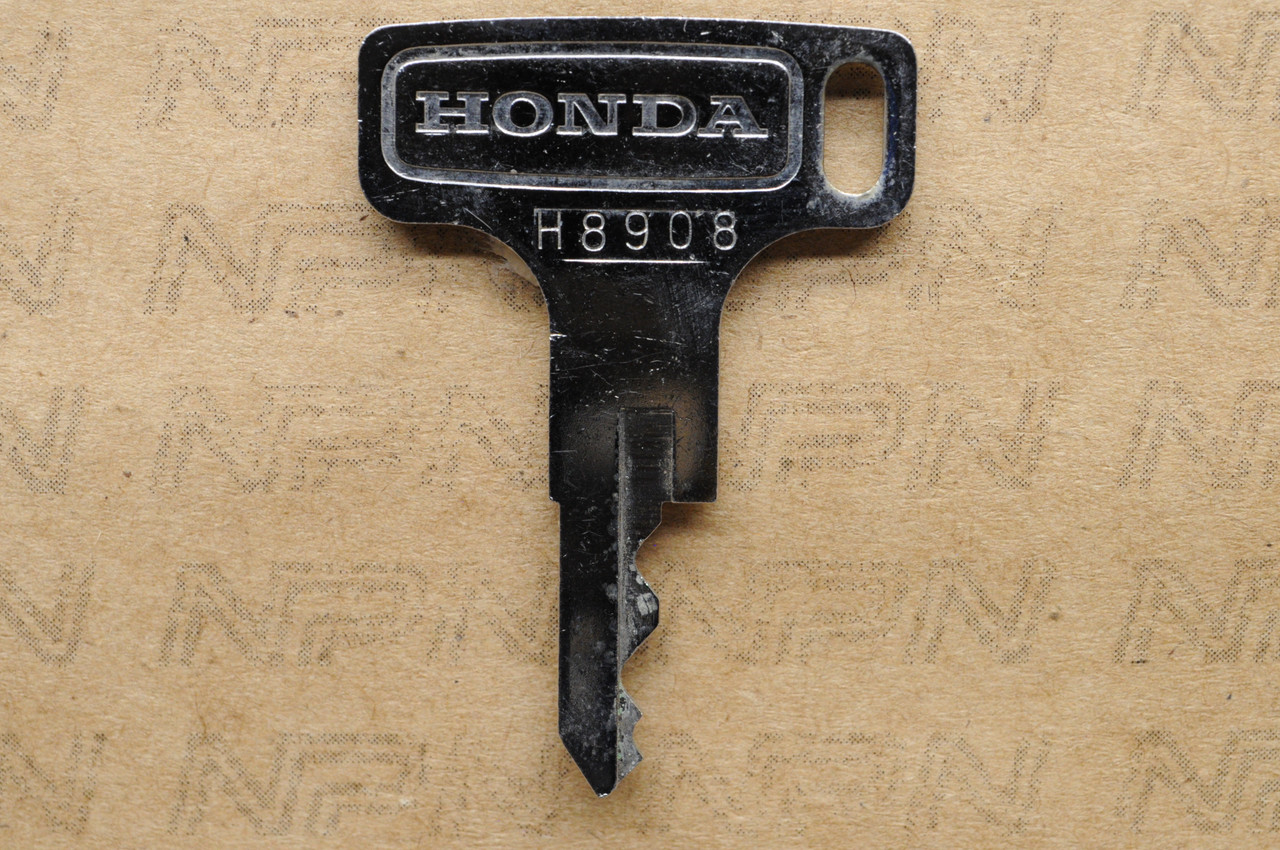 NOS Honda OEM Ignition Switch & Lock Single Groove Key H8908