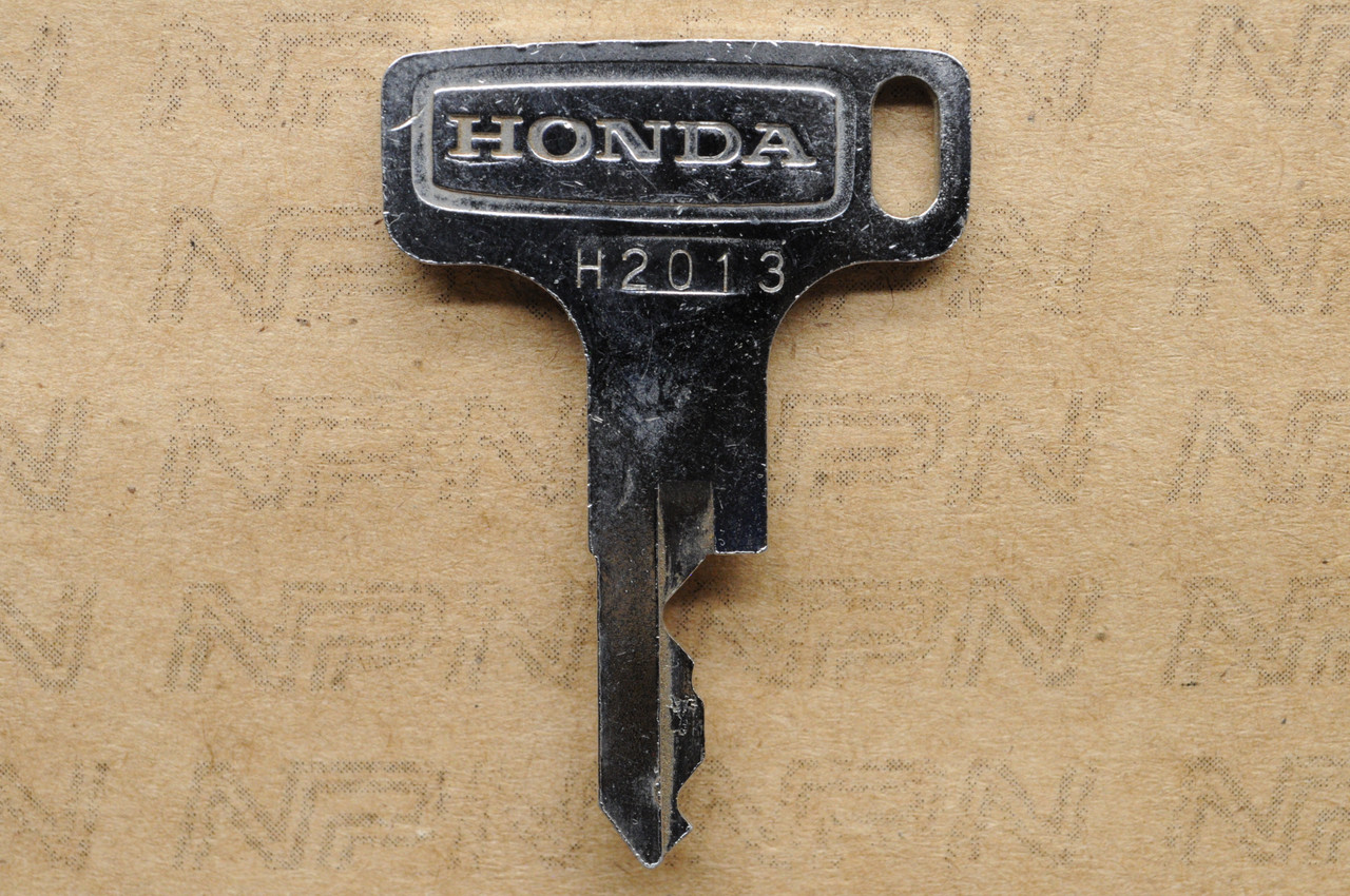 NOS Honda OEM Single Groove Ignition Switch & Lock Key H2013