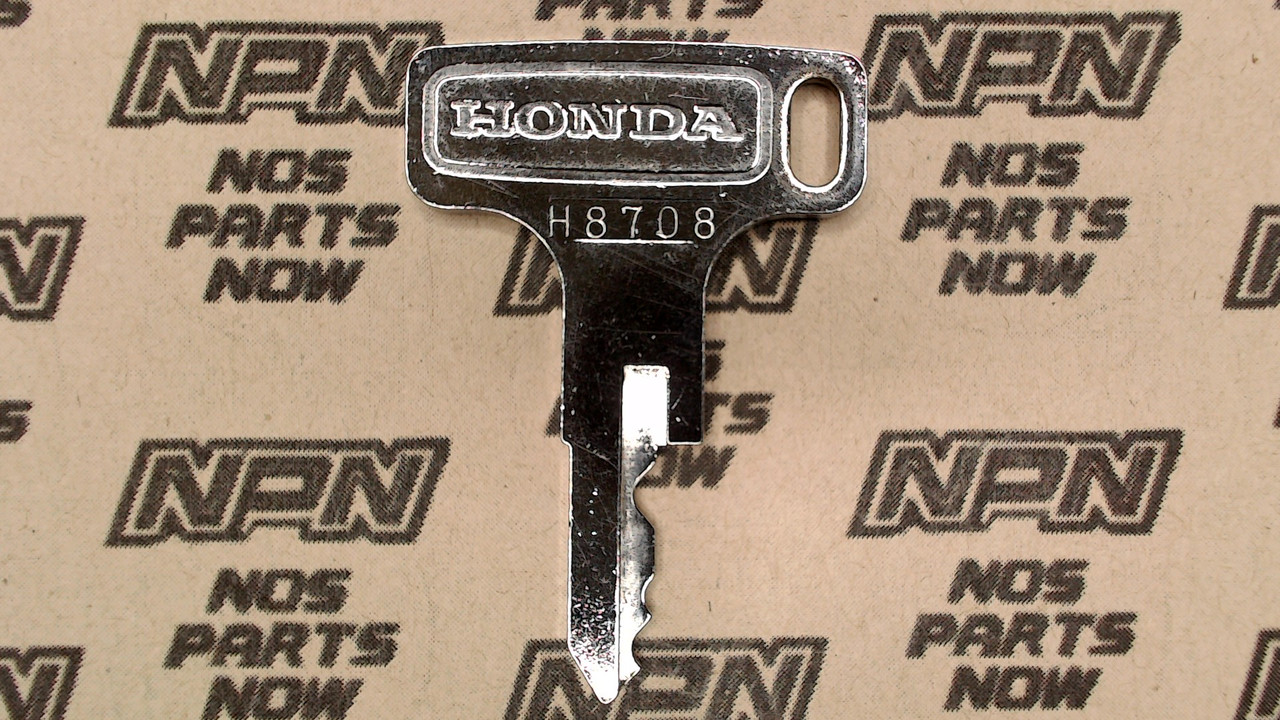 NOS Honda OEM Ignition Switch & Lock Single Groove Key H8708