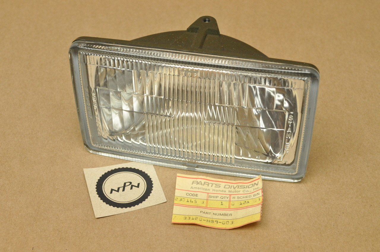 NOS Honda 1986-87 TRX250 R Headlight 33120-HB9-003 - NOS Parts NOW