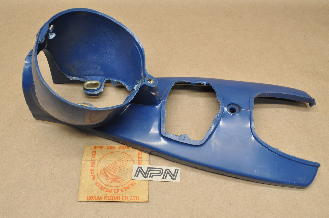 NOS Honda C110 CA110 Head Light Bucket Case Cover in Blue 61301-011-000 D