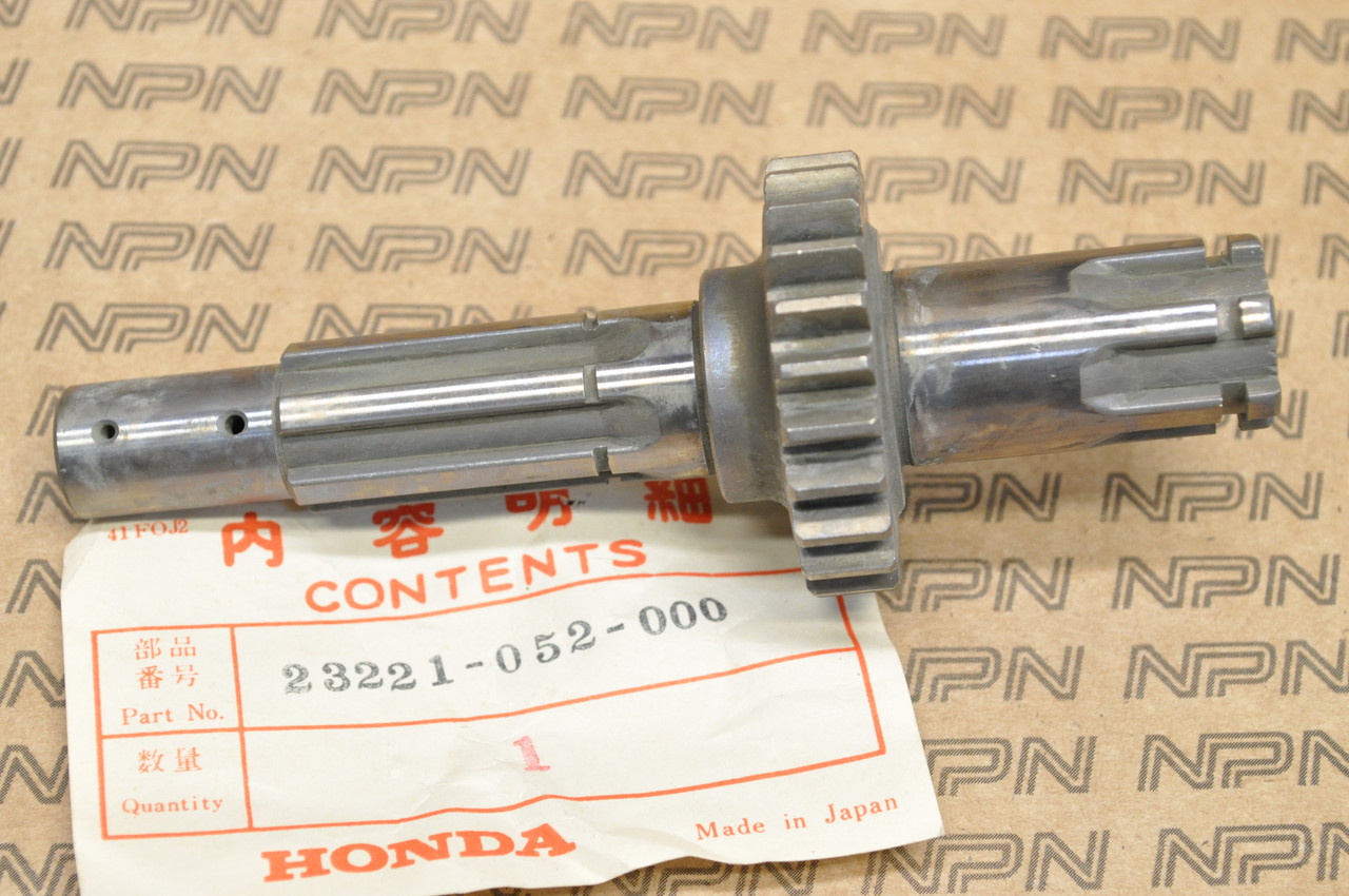 NOS Honda CL90 CT90 SL90 Transmission Counter Shaft 23T 23221-052-000