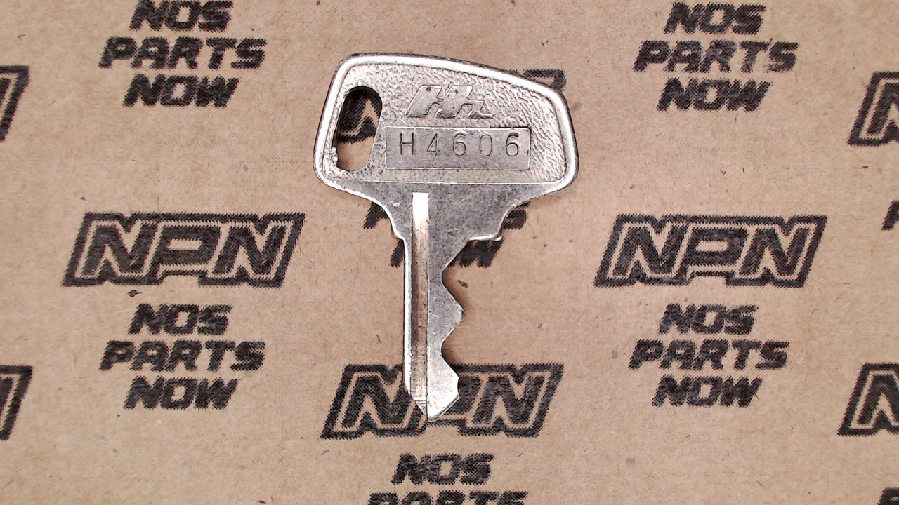 NOS Honda OEM Ignition Lock & Switch Key Single Groove H4606