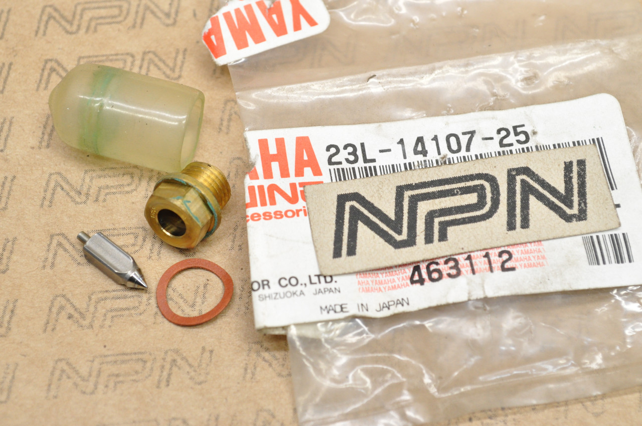 NOS Yamaha AT1 DT400 MX175 RD350 XS1 YZ80 Needle Float Valve Set 23L-14107-25