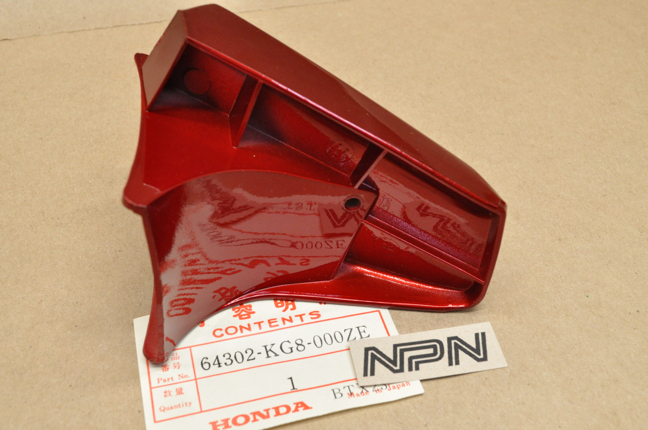 NOS Honda 1984 NH125 Aero Ruby Red Right Front Spoiler Fairing 64302-KG8-000 ZE