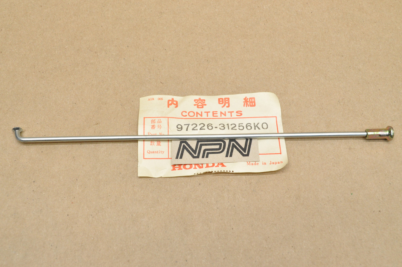 NOS Honda XL125 S XL185 S XR200 Front Wheel Spoke "A" & Nipple 97226-31256-K0