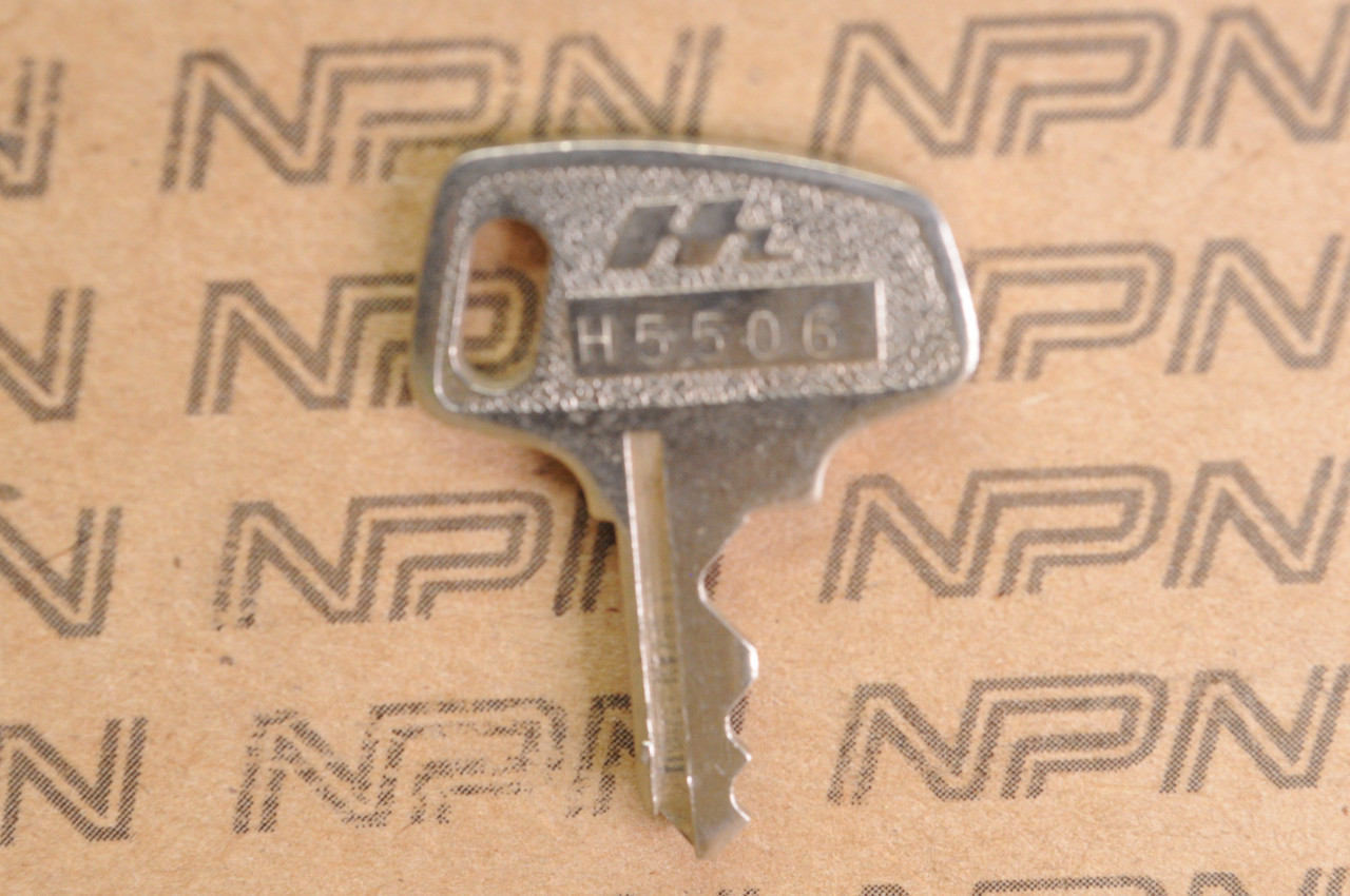 NOS Honda OEM Ignition Lock & Switch Key Single Groove H5506