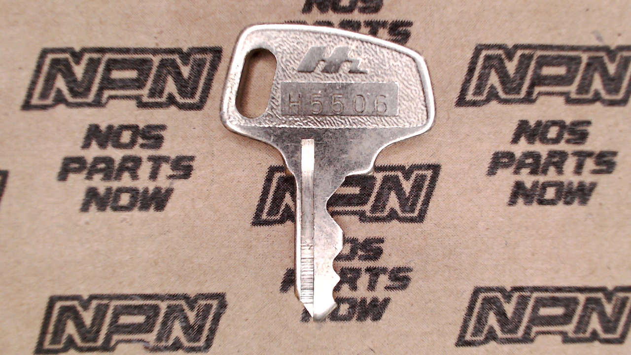 NOS Honda OEM Ignition Lock & Switch Key Single Groove H5506