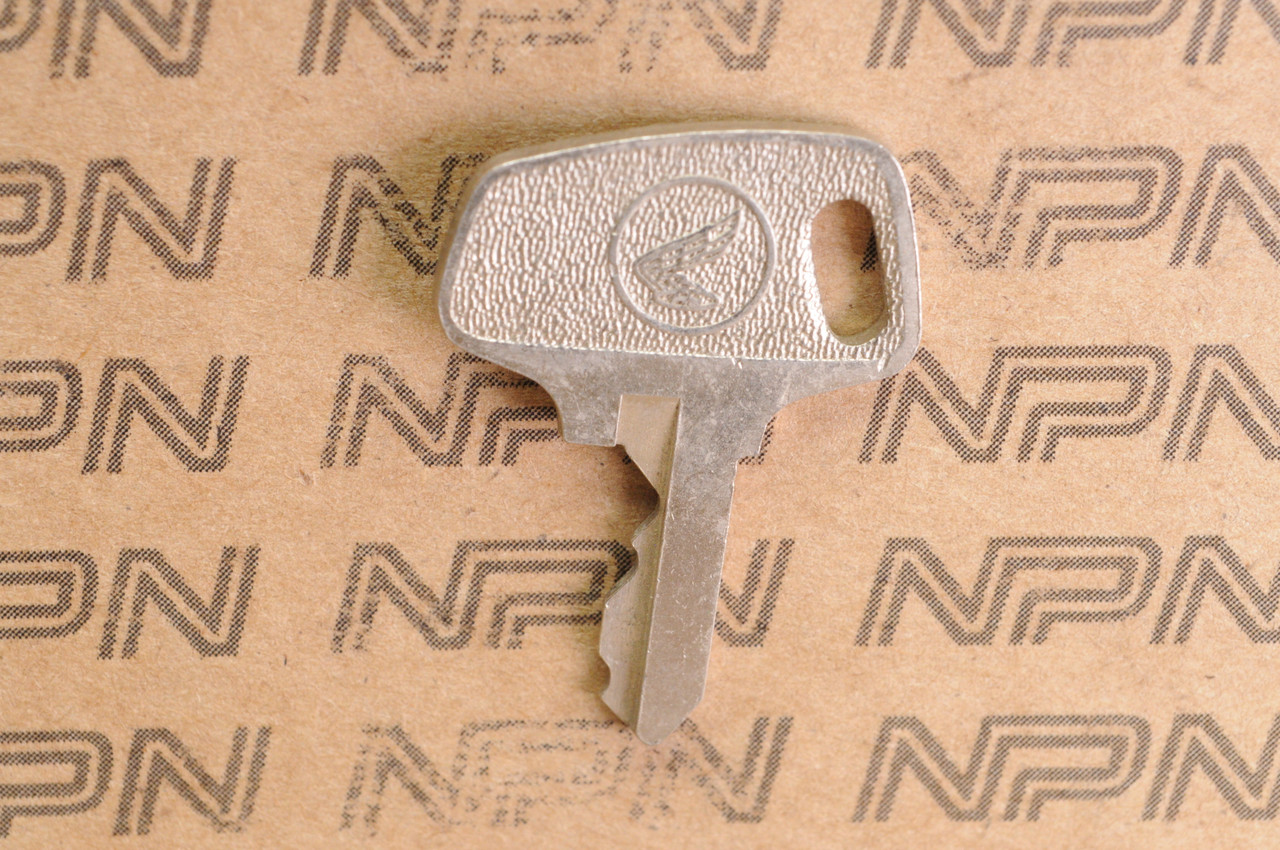 NOS Honda OEM Ignition Lock & Switch Key Single Groove H9063