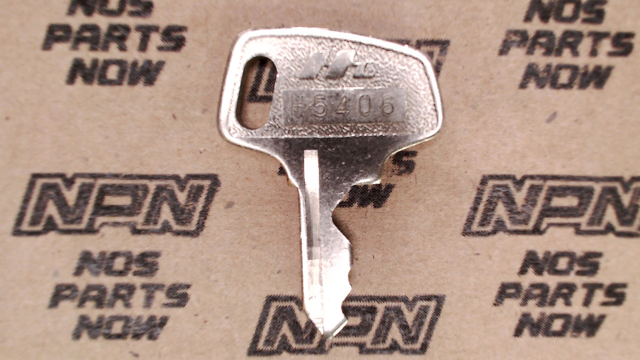 NOS Honda OEM Ignition Lock & Switch Key Single Groove H5406