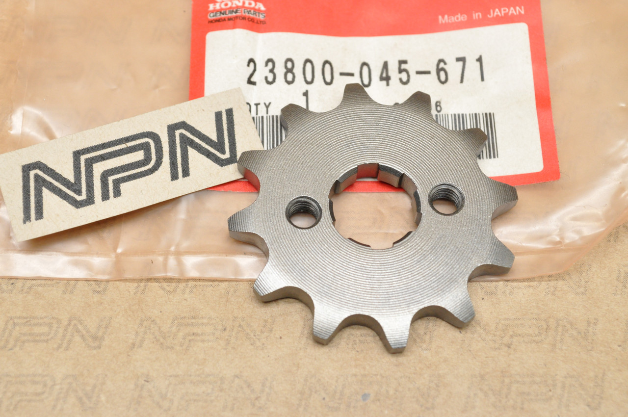 NOS Honda MR50 K0-K1 Z50A Z50 K1-K7 Z50R Drive Chain Sprocket 12T 23800-045-671