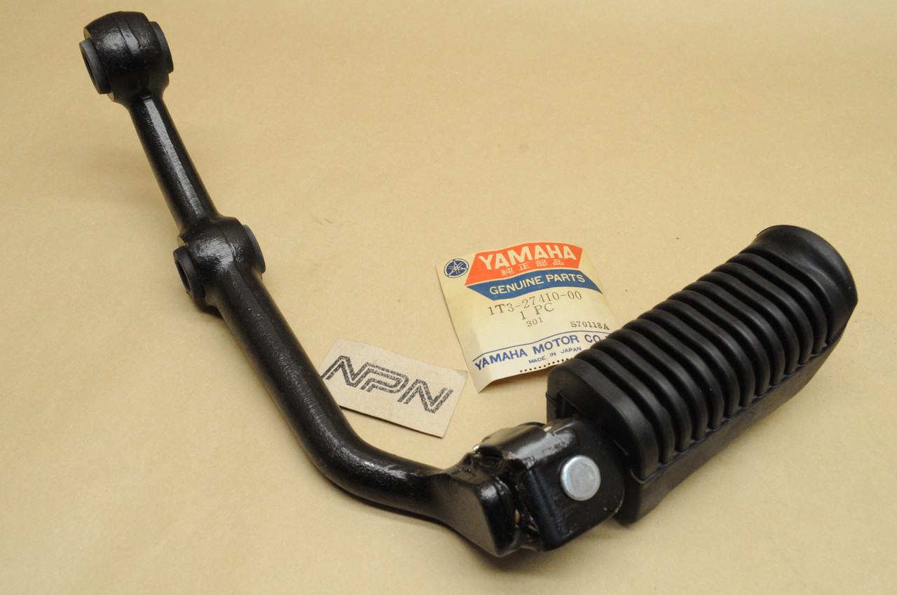 NOS Yamaha 1975-81 XS650 1974 TX650 Left Front Foot Rest Assembly 1T3-27410-00