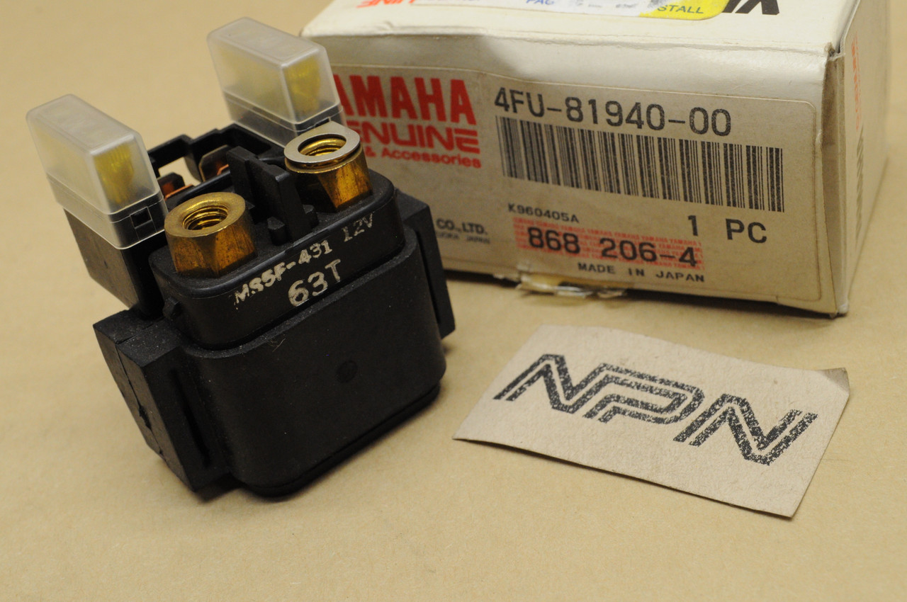 NOS Yamaha 1995-96 VX500 1995-96 VX600 Starter Relay Assembly 4FU-81940-00
