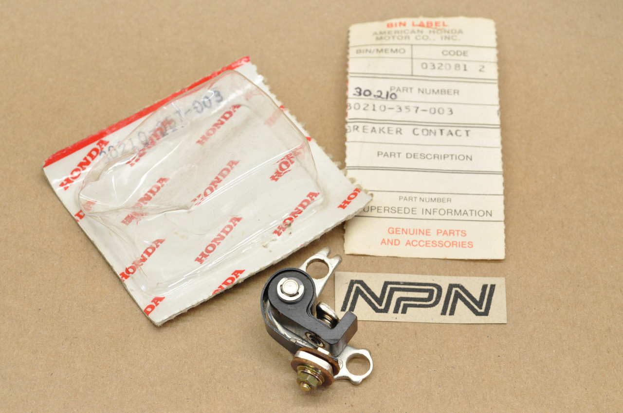 NOS Honda 1974-76 CR250 M Ignition Points Contact Breaker 30210-357-003
