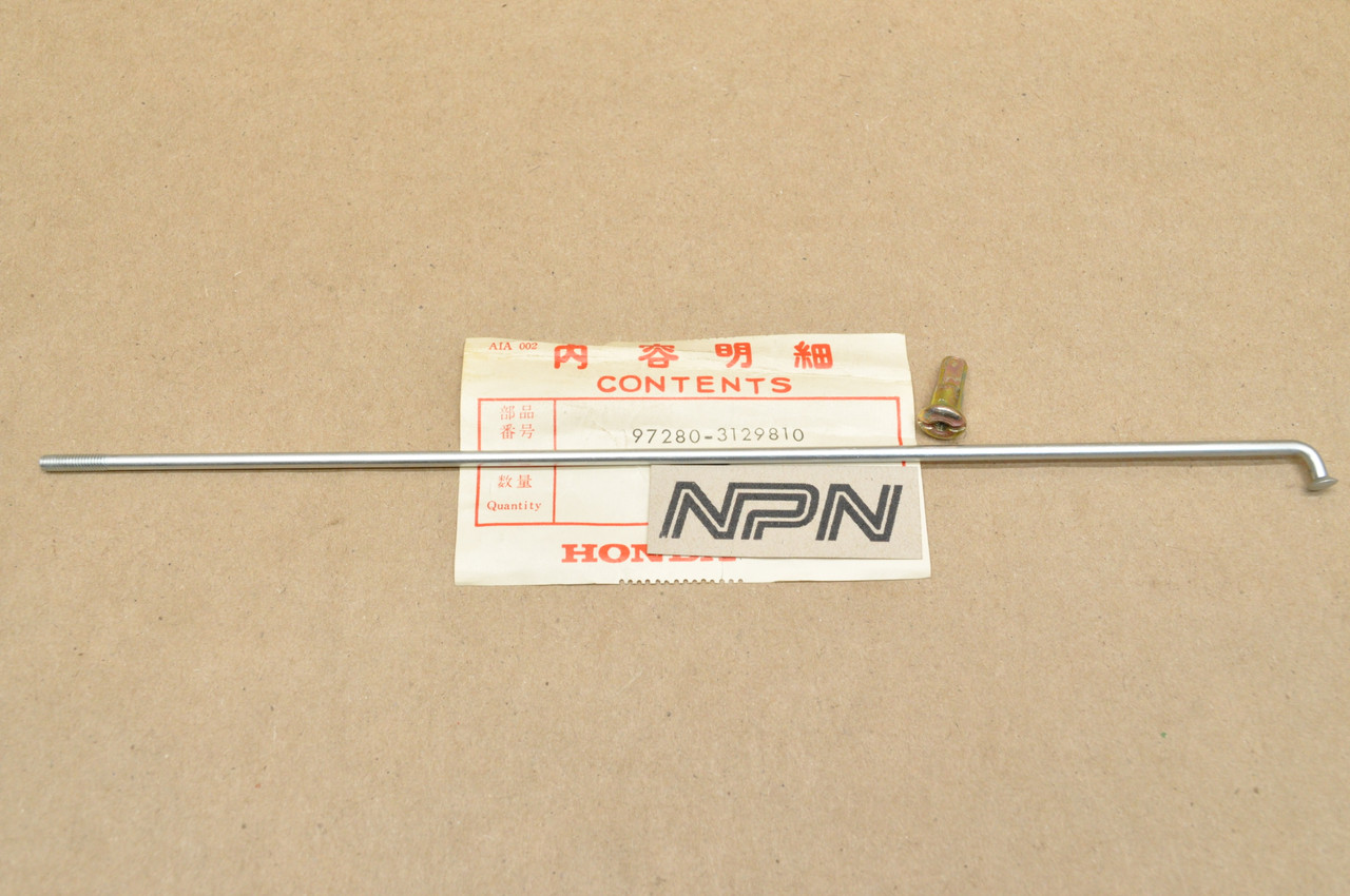 NOS Honda CR125 M MR175 TL125 TL250 Front Wheel Spoke A & Nipple 97280 ...