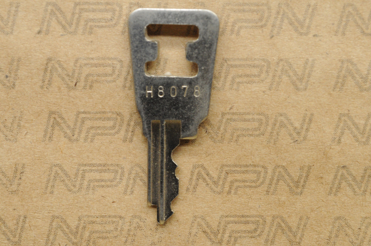 NOS Honda OEM Ignition Switch & Lock Key Ward Cut Double Groove H8078