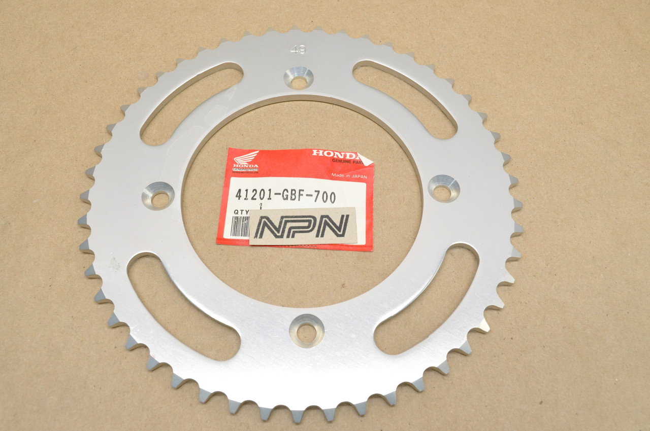 NOS Honda 1994-95 CR80 R Rear Drive Chain Sprocket 49T 41201-GBF-700