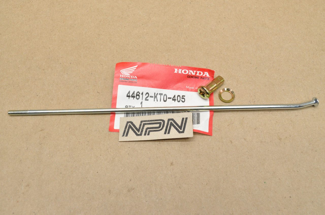 NOS Honda 1984-2002 XR200 R Front Wheel Spoke "C" & Nipple Set 44612-KT0-405