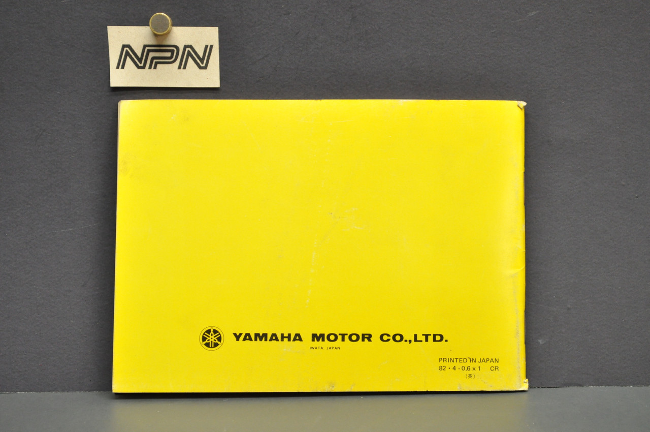 Vintage NOS 1983 Yamaha MX100 K Owners Manual Dirt Bike