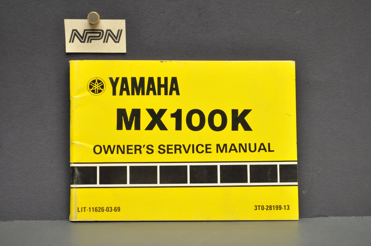 Vintage NOS 1983 Yamaha MX100 K Owners Manual Dirt Bike