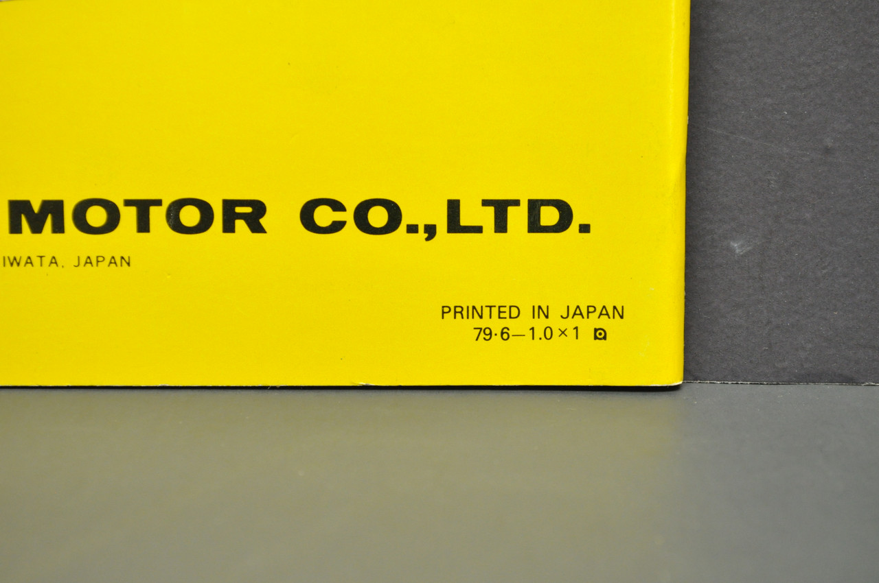 Vintage NOS 1980 Yamaha TT500 G Owners Manual