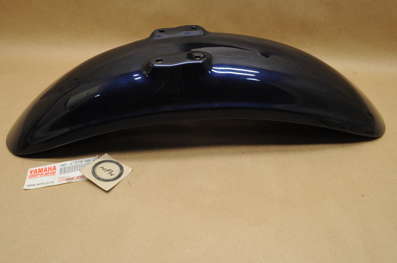 NOS Yamaha 1993 XV750 Virago Front Fender MIDNIGHT GREY 1MY-21510-00-LY