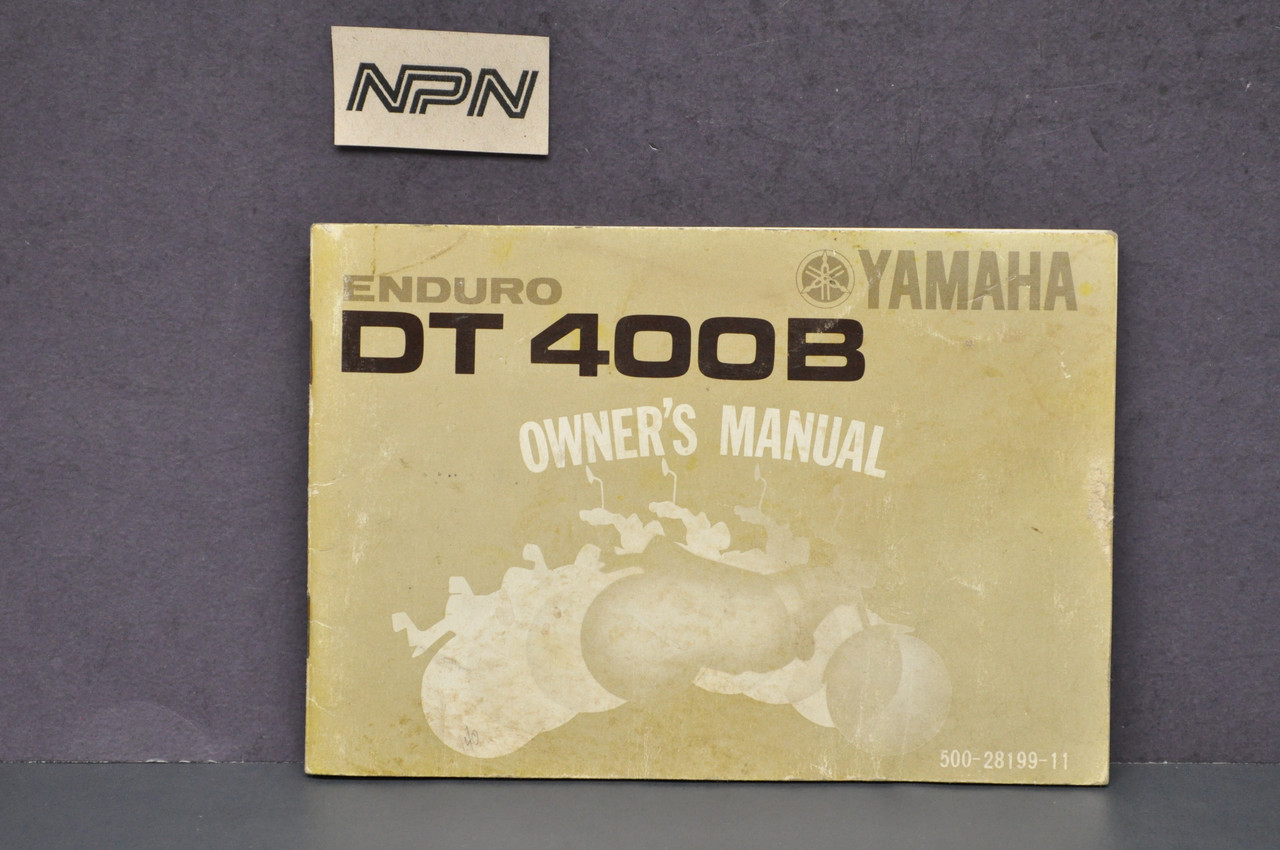 Vintage 1974-1977 Yamaha Enduro DT400 B Owners Manual