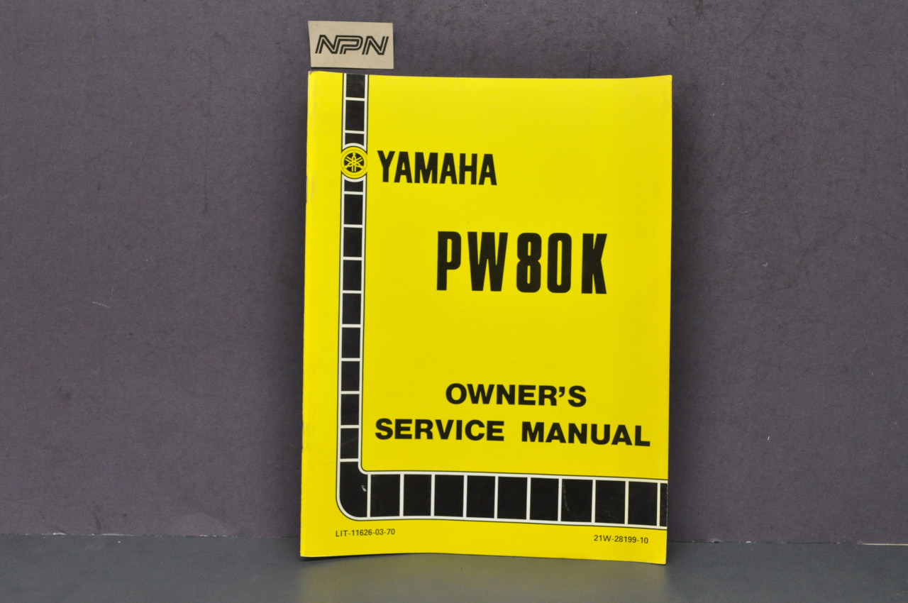 Vintage NOS 1983 Yamaha PW80 K Owners Shop Service Manual