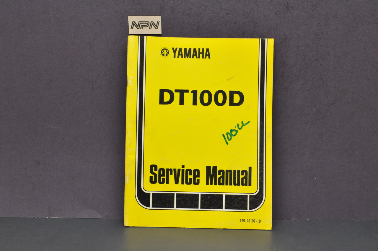 Vintage 1977 Yamaha DT100 D Shop Service Manual