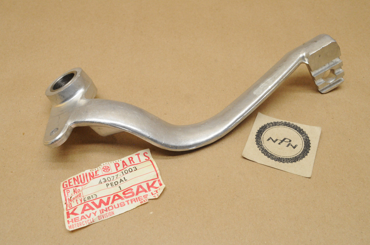 NOS Kawasaki 1974-79 KX125 Rear Brake Pedal 43077-1003