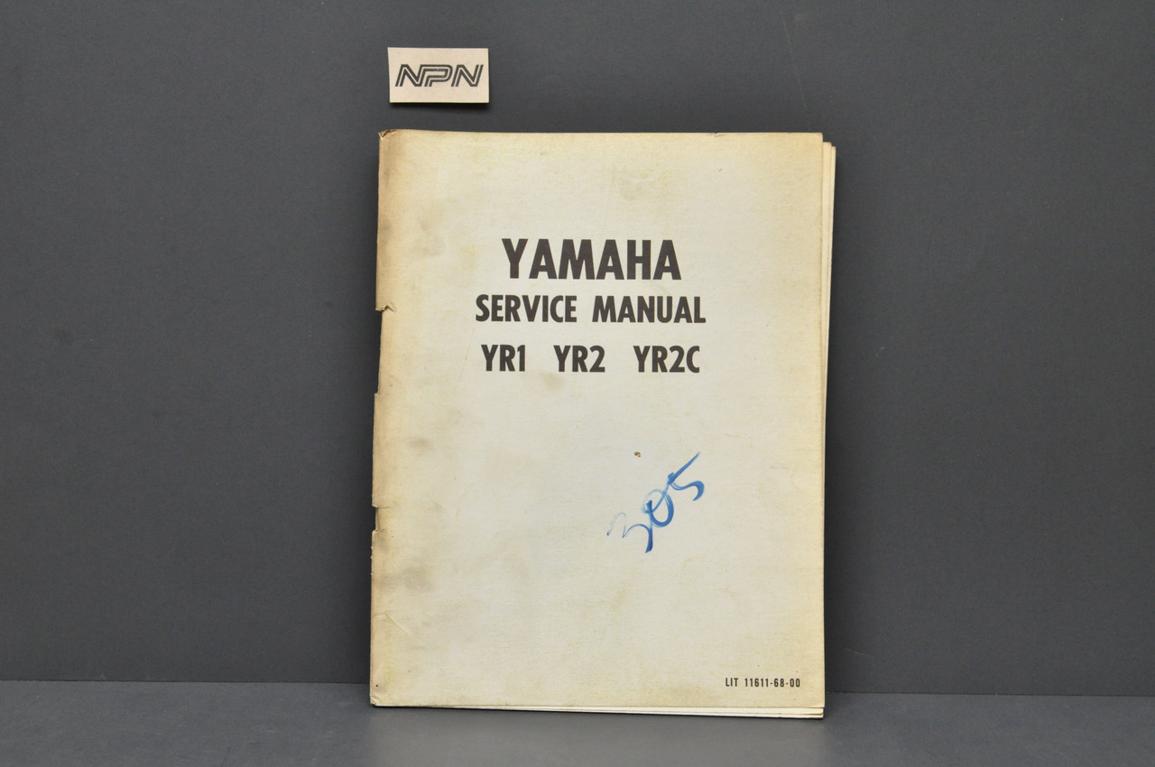 Vintage 1967 Yamaha YR1 1968 YR2 YR2 C Shop Service Manual