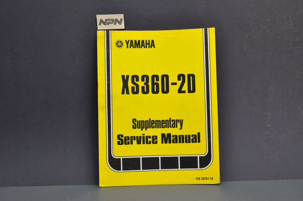 Vintage 1977 Yamaha XS360 2D Shop Service SUPPLEMENT Manual 