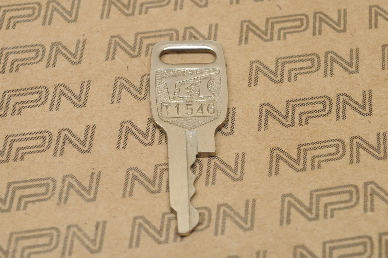 NOS Honda Lock Key & Ignition Switch Ward Cut Single Groove T1546