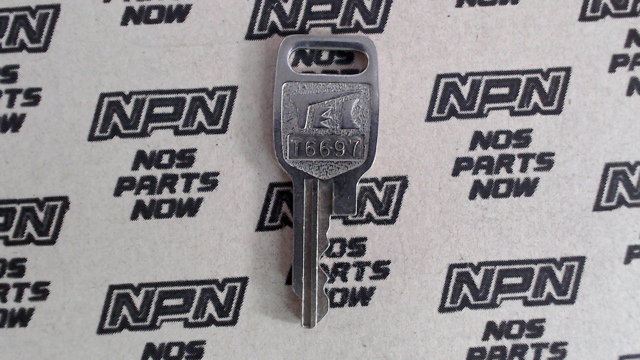 NOS Honda Lock Key & Ignition Switch Ward Cut Double Groove T6697