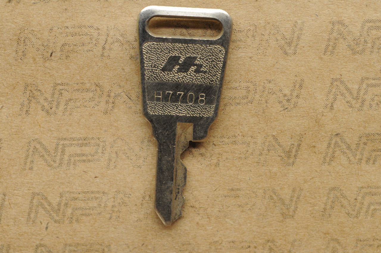 NOS Honda Lock Key & Ignition Switch Single Groove H7708