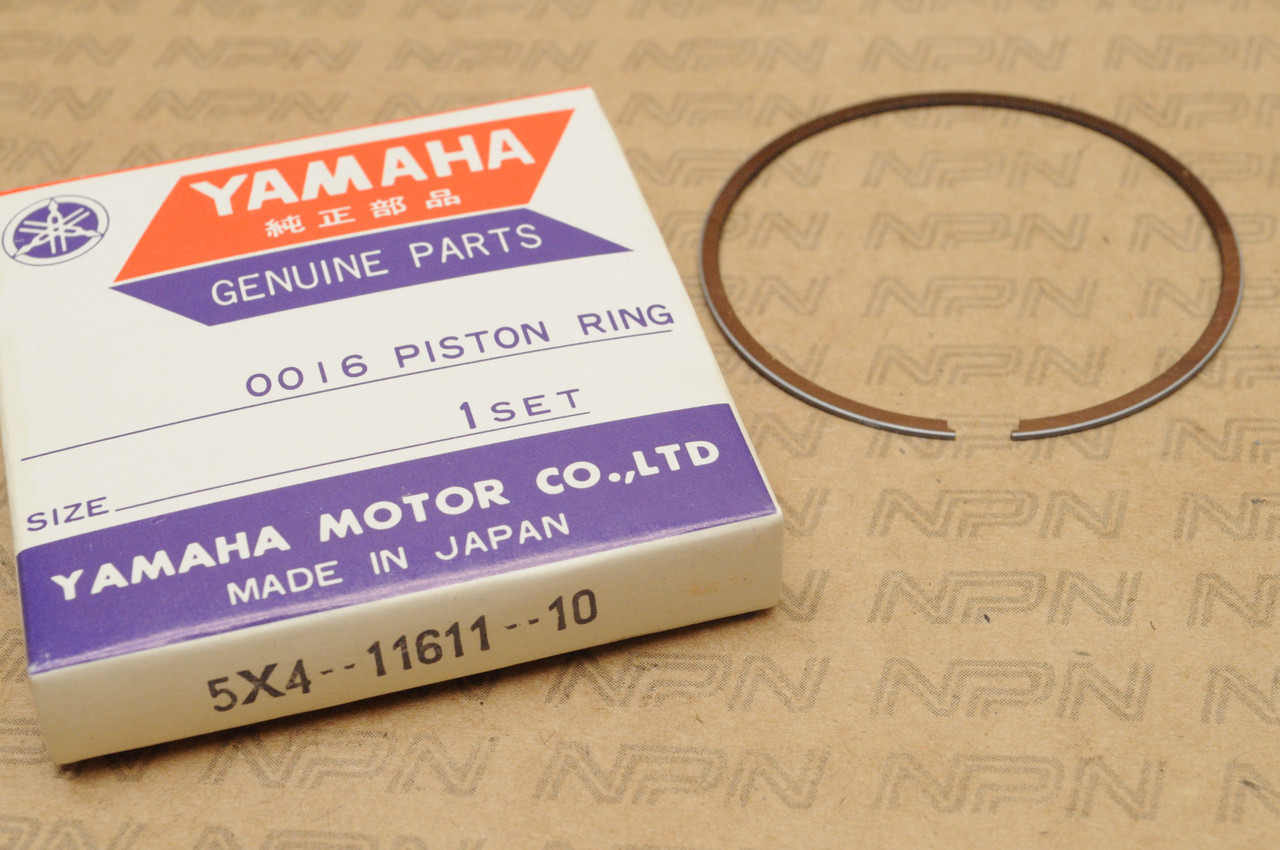 NOS Yamaha 1982-86 YZ125 Standard Piston Ring Set for 1 Piston = 1 Rings 5X4-11611-10