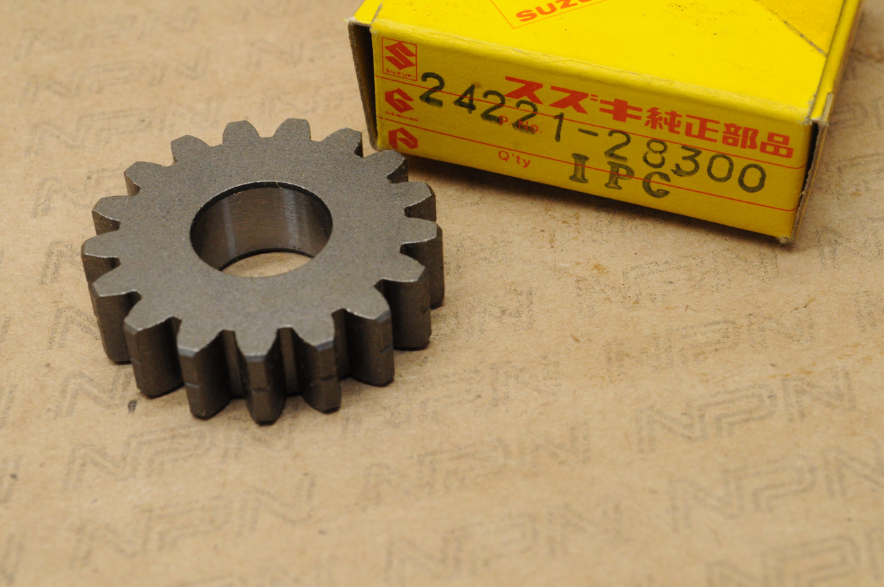 NOS Suzuki 1974-75 TM100 1973-75 TM125 Second 2nd Driven Gear 24221-28300