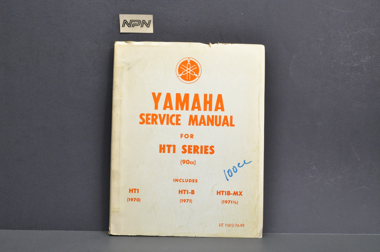 Vintage 1970 Yamaha HT1 1971 HT1-B 1971 1/2 HT1B-MX Shop Service Manual