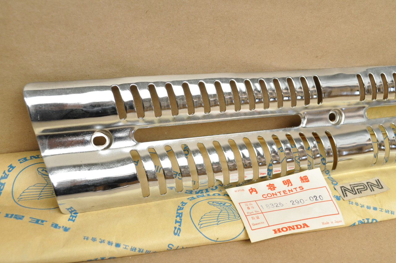 NOS Honda CL350 K0 Chrome Exhaust Muffler Heat Shield Protector 18325-290-020
