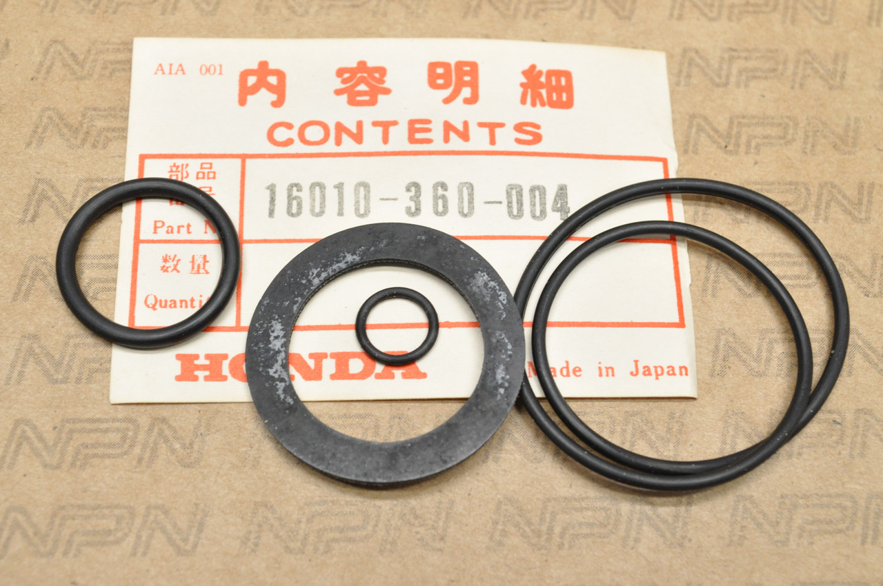 NOS Honda CR125 M MT250 Carburetor Gasket ORing Kit 16010360004