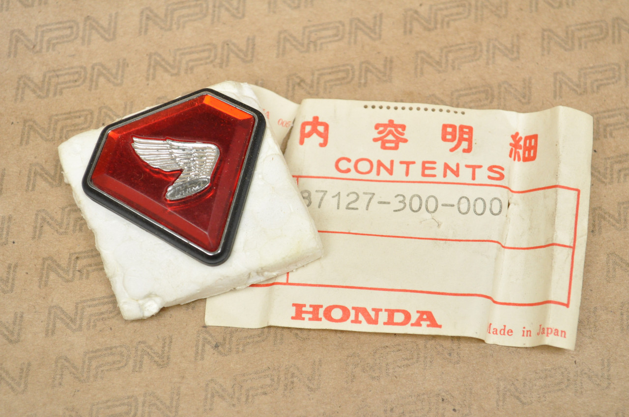 Set D'emblèmes Réservoir Honda CB750/500/550 - Réf. 87121-300-030 & 87122-300-030 - Neuf NOS