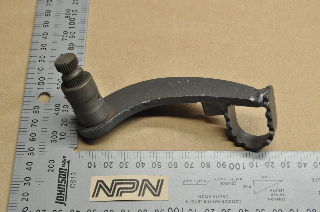 NOS Honda TL125 Rear Brake Pedal Lever Shaft Dark Gray 46515-355-000 CB