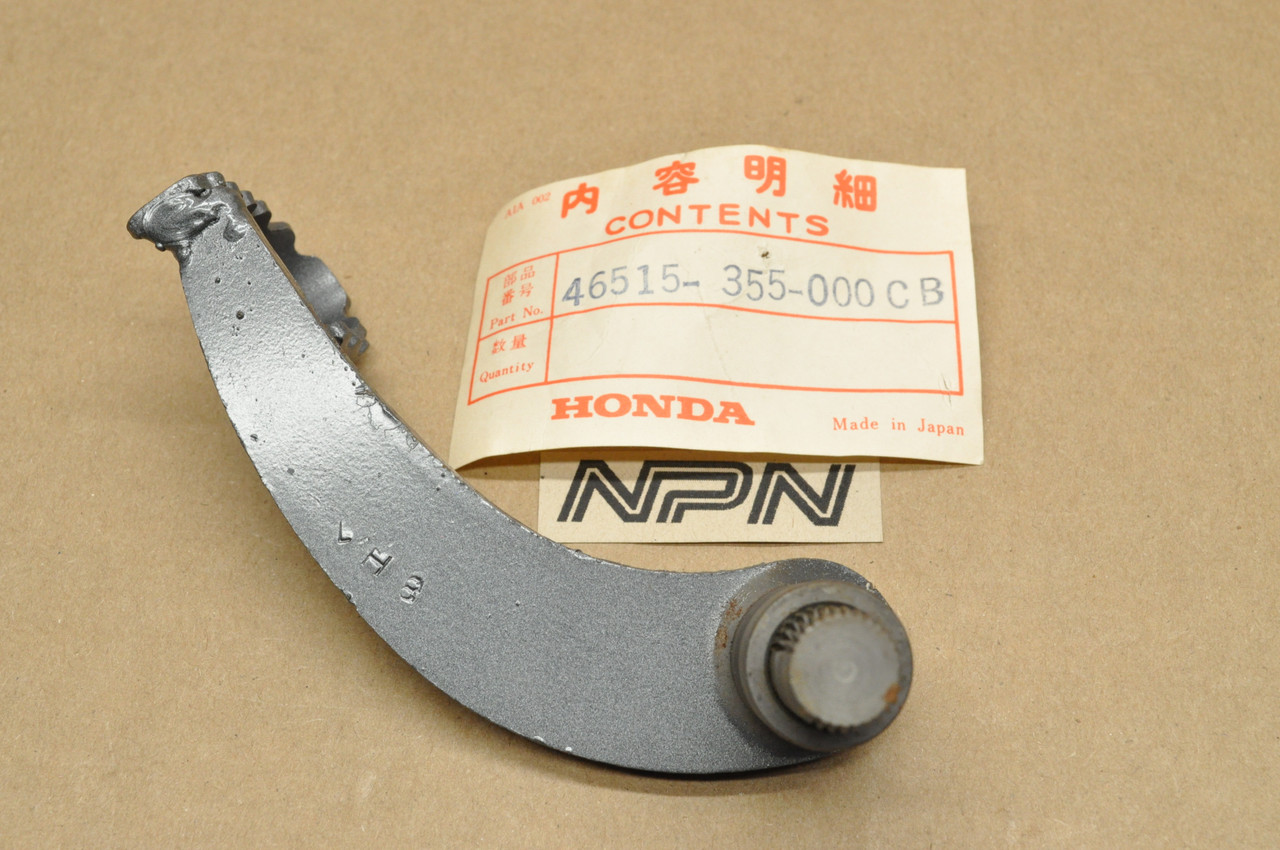 NOS Honda TL125 Rear Brake Pedal Lever Shaft Dark Gray 46515-355-000 CB