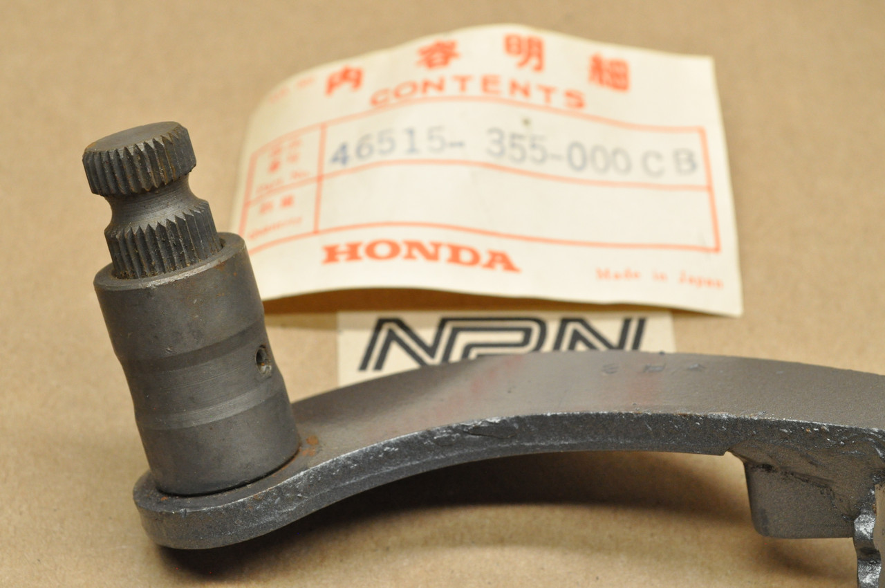 NOS Honda TL125 Rear Brake Pedal Lever Shaft Dark Gray 46515-355-000 CB