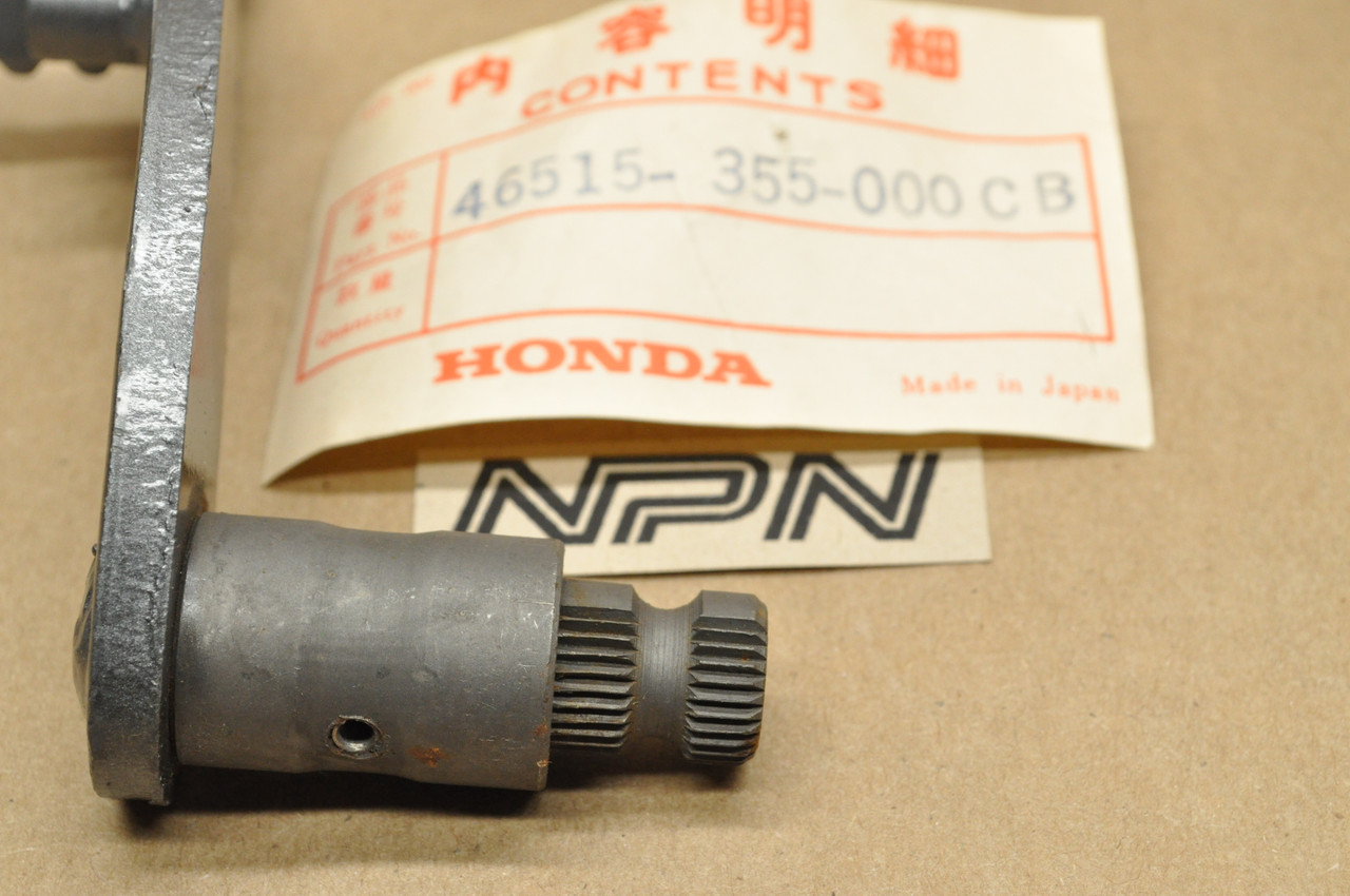 NOS Honda TL125 Rear Brake Pedal Lever Shaft Dark Gray 46515-355-000 CB