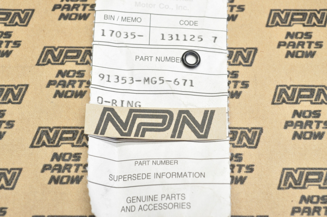 NOS Honda CB1100 F CX650 T GL1200 Gold Wing VF700 VF750 O-Ring 91353-MG5-671