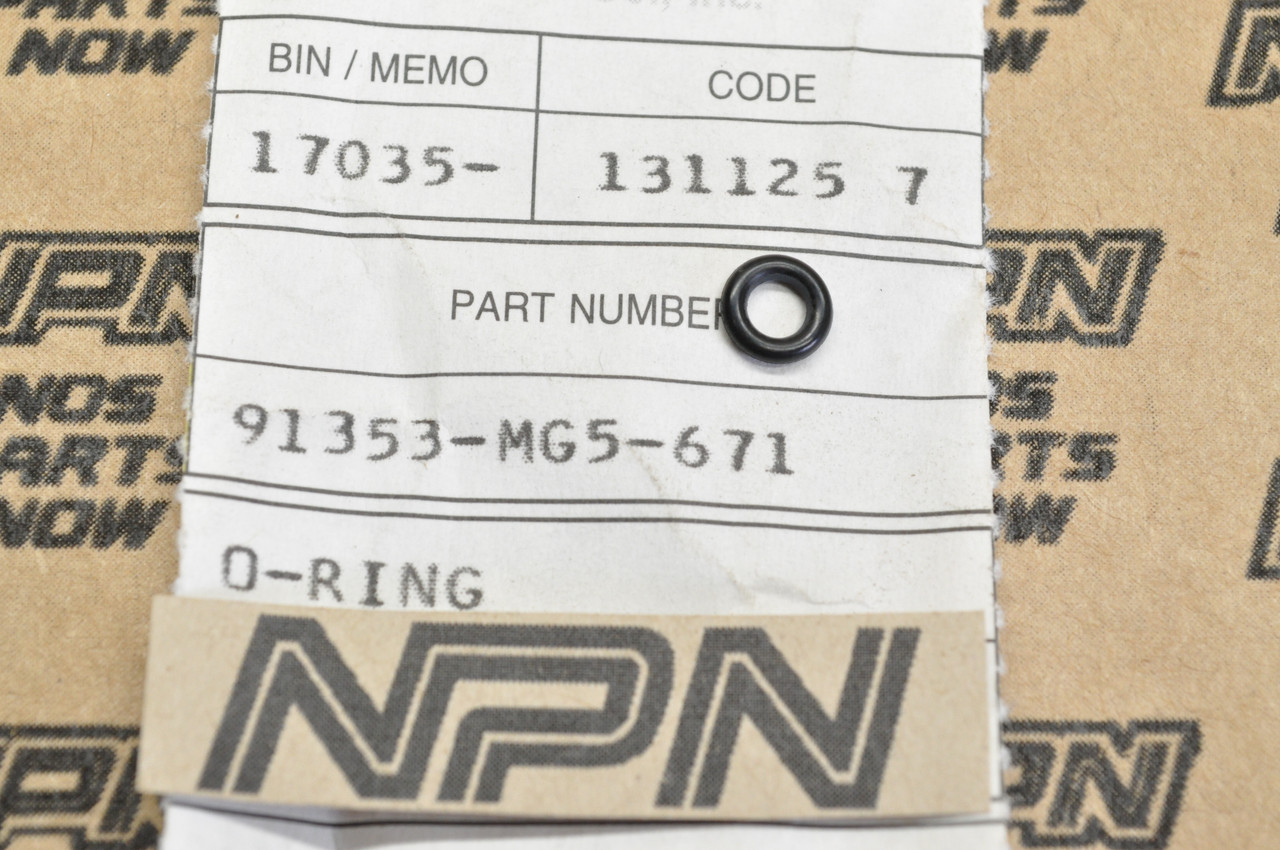 NOS Honda CB1100 F CX650 T GL1200 Gold Wing VF700 VF750 O-Ring 91353-MG5-671